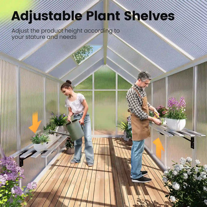 KING BIRD Walk-in Polycarbonate Greenhouse