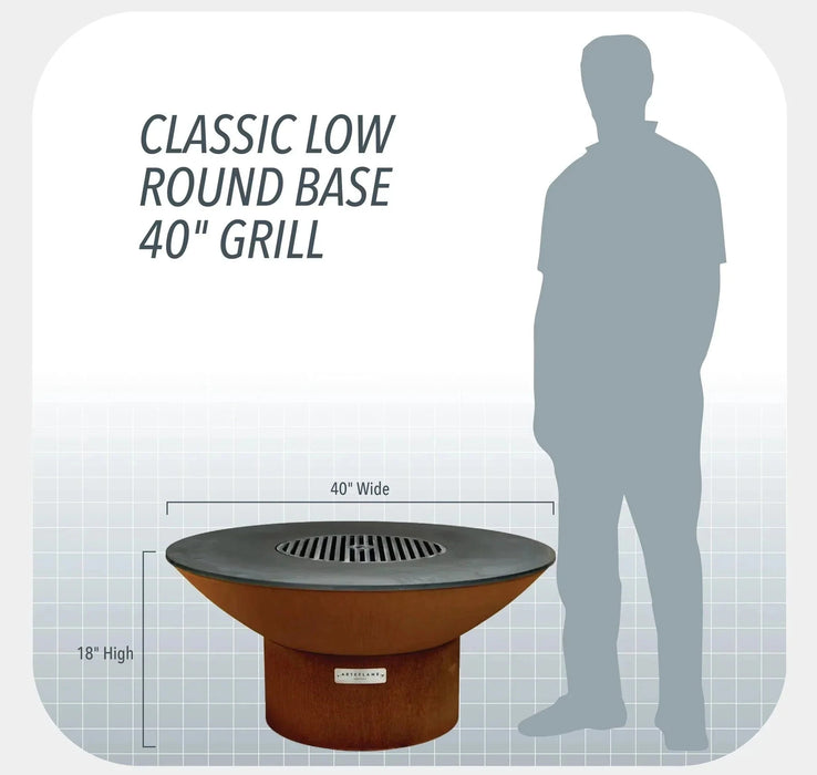 Arteflame Classic 40" Grill - Low Round Base