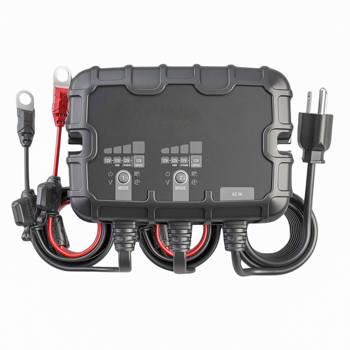 12V 10A 2-Bank Waterproof Onboard Battery Charger