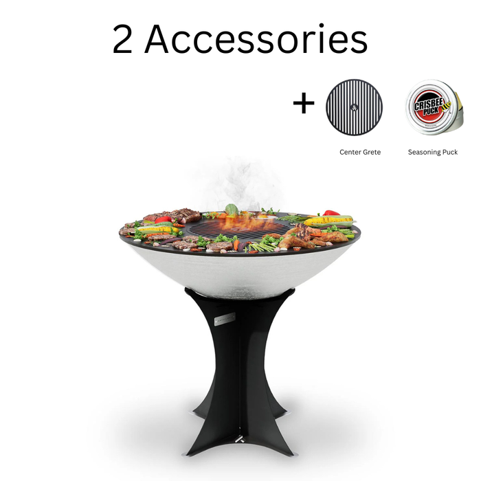 Arteflame XXL 40" Platinum Edition Stainless Flat-Top Grill with High Euro Base