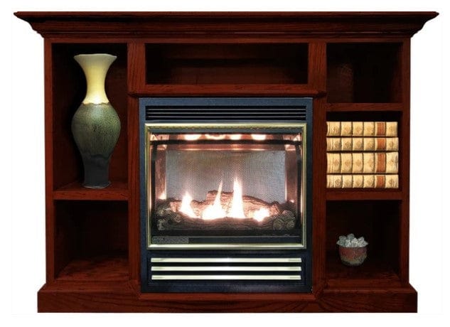 Buck Stove Model 1127 Vent Free Gas Stove with Prestige Mantel Combo