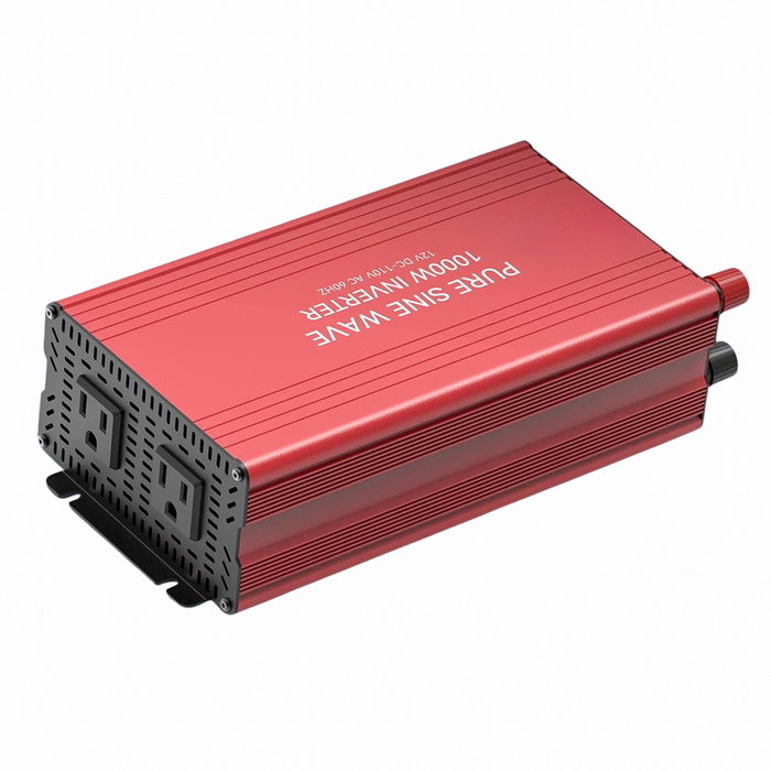 1000W Pure Sine Wave Power Inverter 12V DC to 120V AC Converter for Home RV and Off-Grid Use