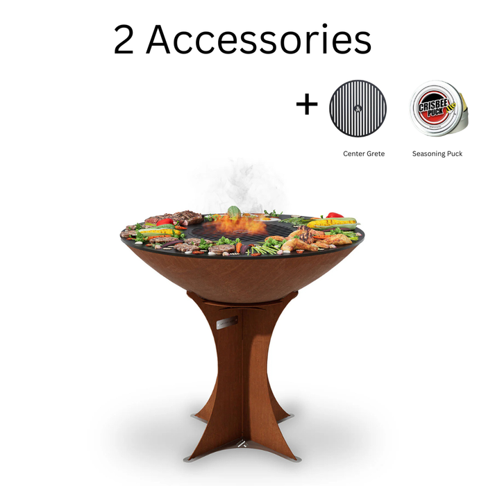 Arteflame XXL 40" Platinum Edition Stainless Flat-Top Grill with High Euro Base