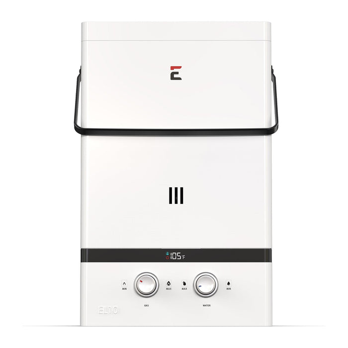 Eccotemp Bundle EL10-PS-LP Luxé Portable Outdoor Tankless Water Heater 3.0 GPM with/ EccoFlo Diaphragm 12V Pump and Strainer - BELOW  $498