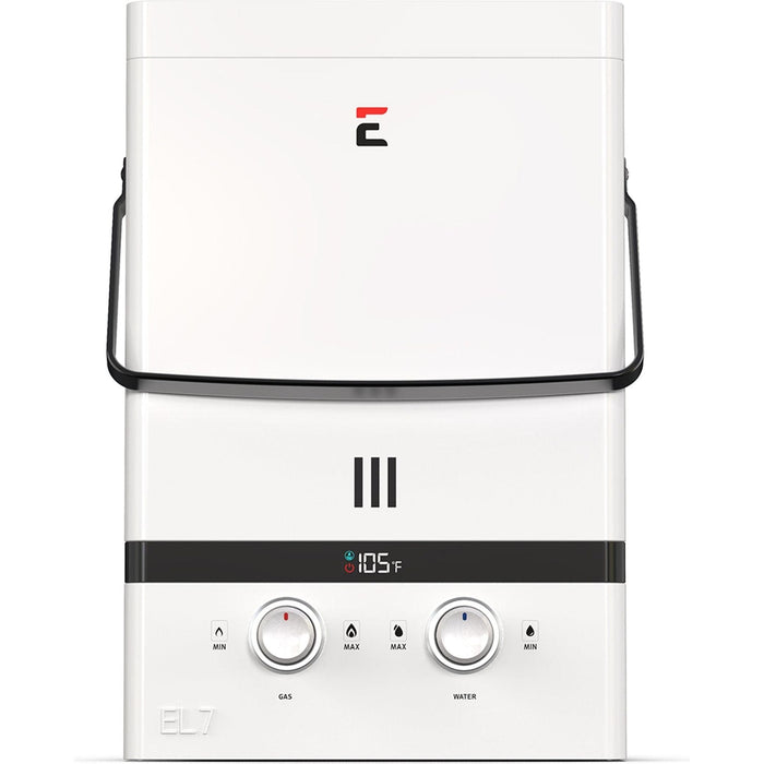 Eccotemp Bundle EL7-PS-LP Luxé Portable Outdoor Tankless Water Heater 1.85 GPM with / EccoFlo Diaphragm 12V Pump and Strainer - BELOW  $498