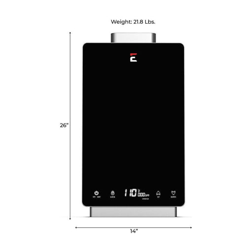 Eccotemp Bundle i12-Bundle Indoor Natural Gas/LPG Tankless Water Heater, 4.0 GPM SET with 3" Horizontal Vent Bundle