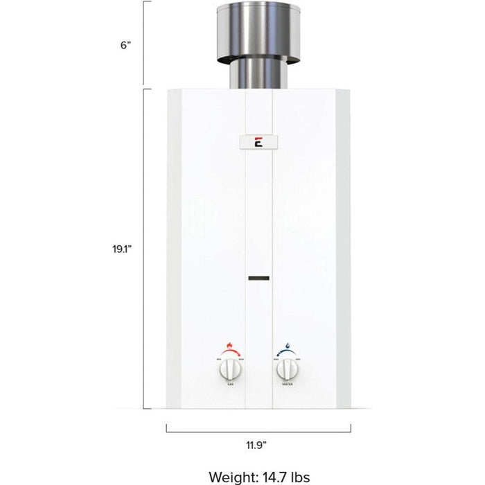 Eccotemp Bundle L10-PS-LP Portable Outdoor Liquid Propane Tankless Water Heater 3.0 GPM with / EccoFlo Diaphragm 12V Pump and Strainer - BELOW  $498