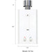 Eccotemp Bundle L10-SET-LP Portable Outdoor Liquid Propane Tankless Water Heater 3.0 GPM with / Shower Set - BELOW  $498