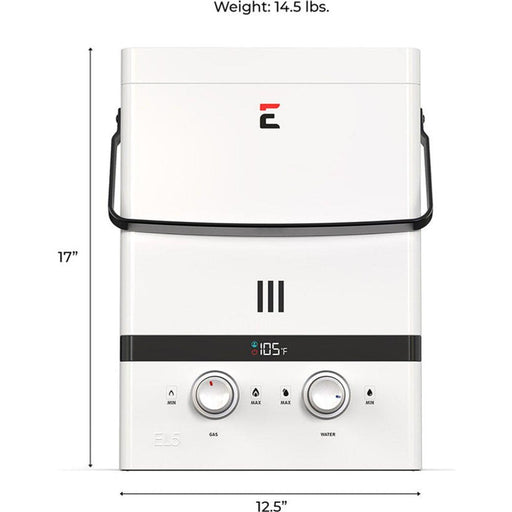 Eccotemp EL5-LP Luxé Outdoor Portable Liquid Propane Tankless Water Heater 1.5 GPM - BELOW  $498