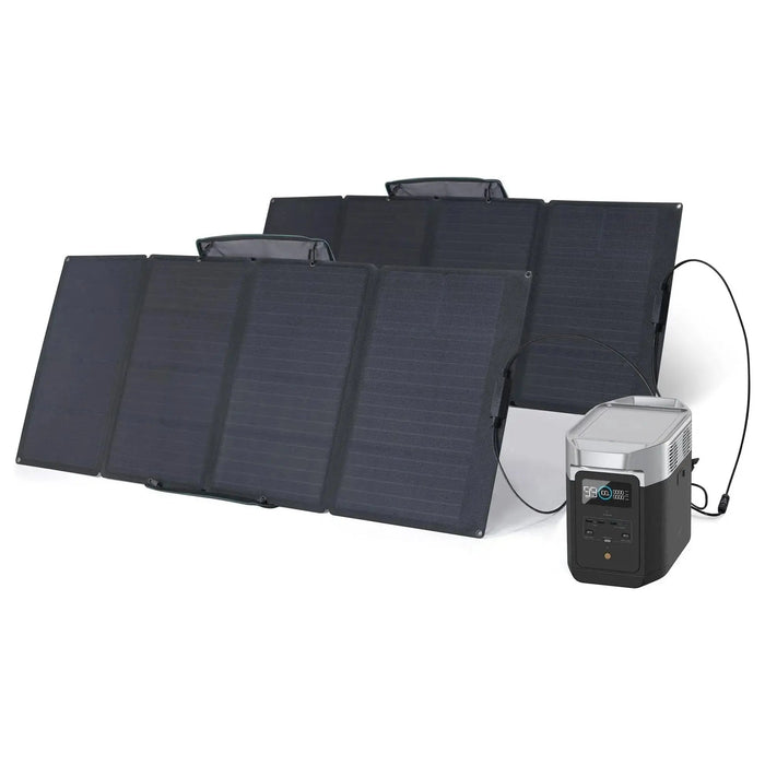 EcoFlow DELTA 2 + 160 Watt Portable Solar Panel Generator Kit