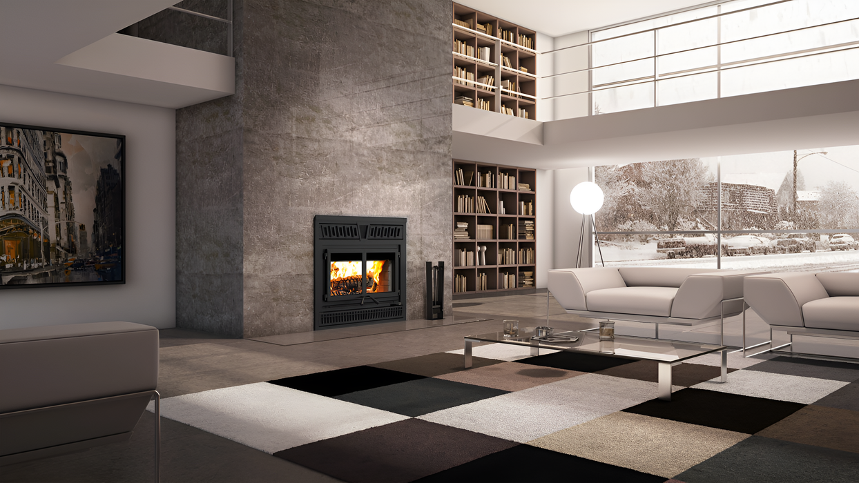 Valcourt Crown Style Faceplate For Waterloo High-Efficiency Fireplace