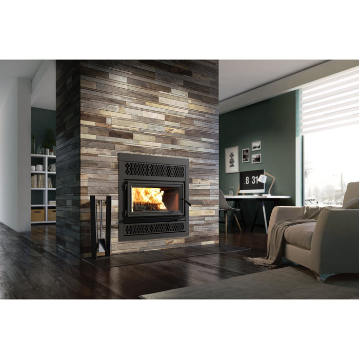 Valcourt Black Square Faceplate For Valcourt Lafayette IIS Fireplace