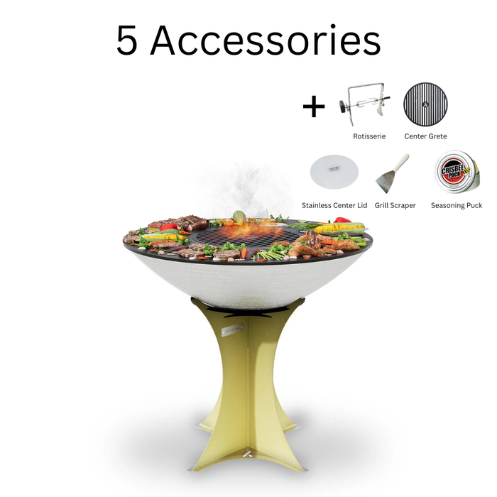 Arteflame XXL 40" Platinum Edition Stainless Flat-Top Grill with High Euro Base