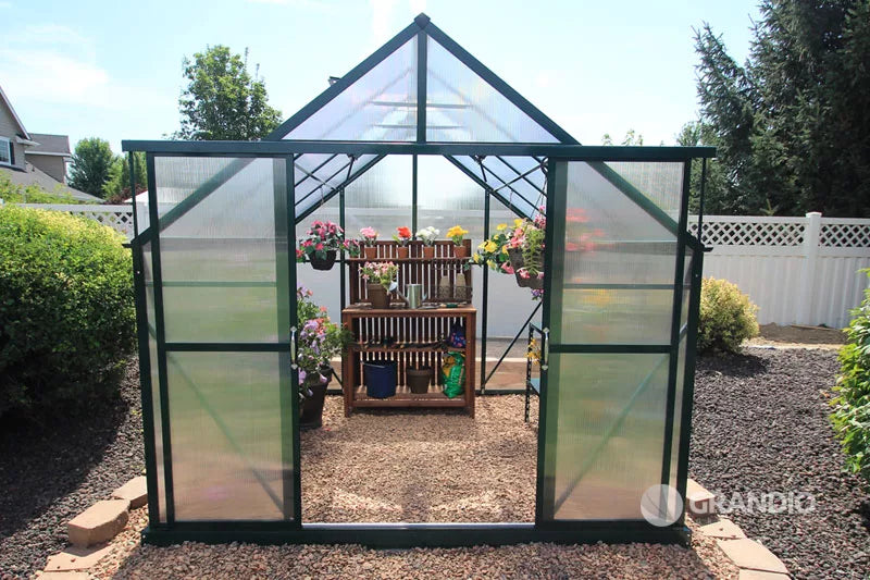 Grandio Ascent 8X8X8.ft Polycarbonate Greenhouse