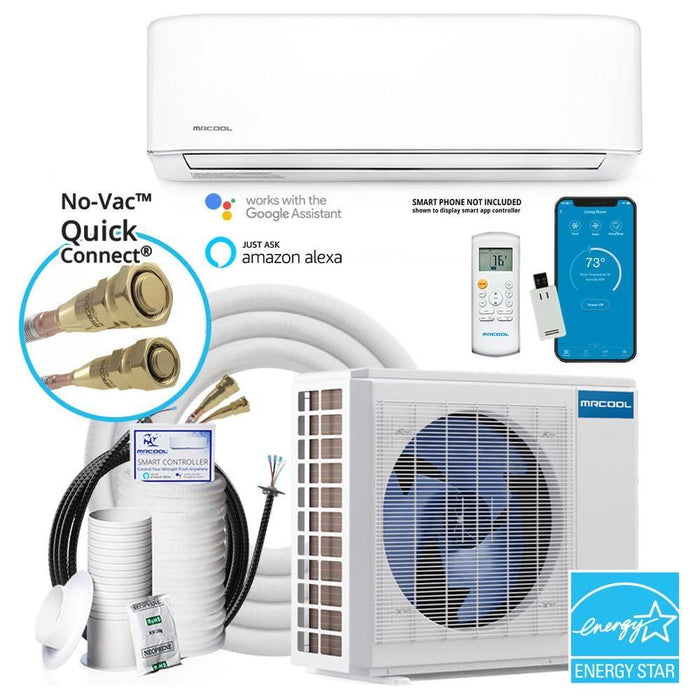 MRCOOL DIY 18K BTU Ductless Mini Split Heat Pump Complete System, Energy Star, 4th Gen DIY-18-HP-WM-230C25