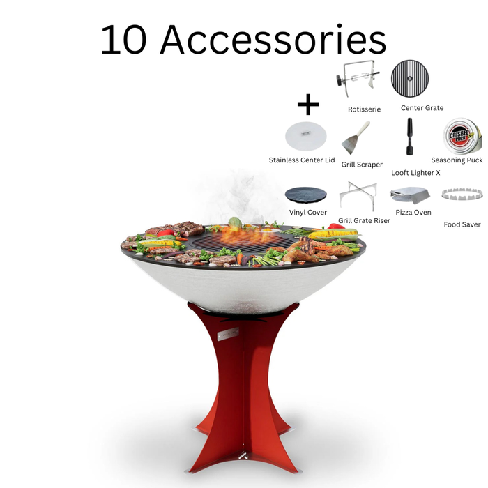 Arteflame XXL 40" Platinum Edition Stainless Flat-Top Grill with High Euro Base