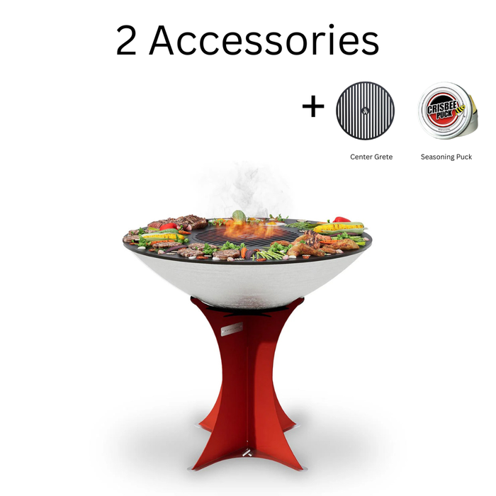 Arteflame XXL 40" Platinum Edition Stainless Flat-Top Grill with High Euro Base