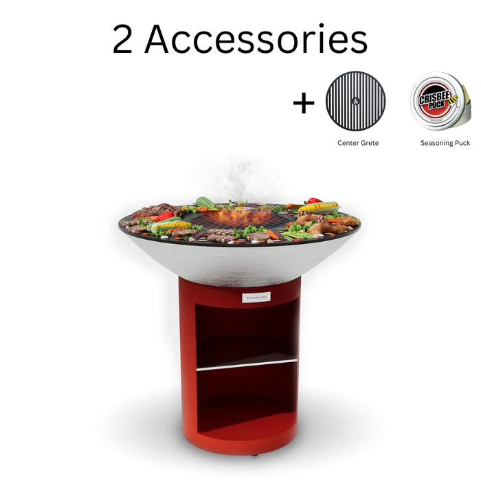 Arteflame XXL 40″ Platinum Series Stainless Flat-Top Grill with Storage Base