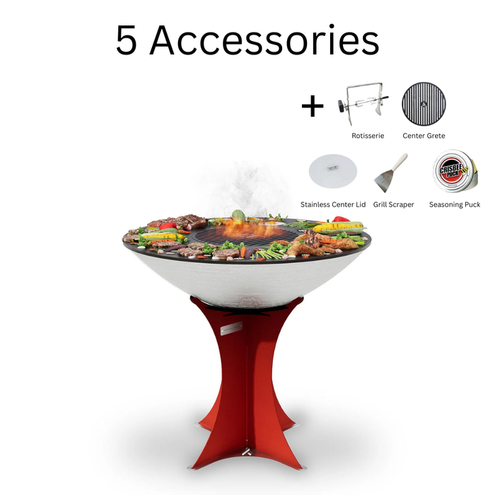 Arteflame XXL 40" Platinum Edition Stainless Flat-Top Grill with High Euro Base