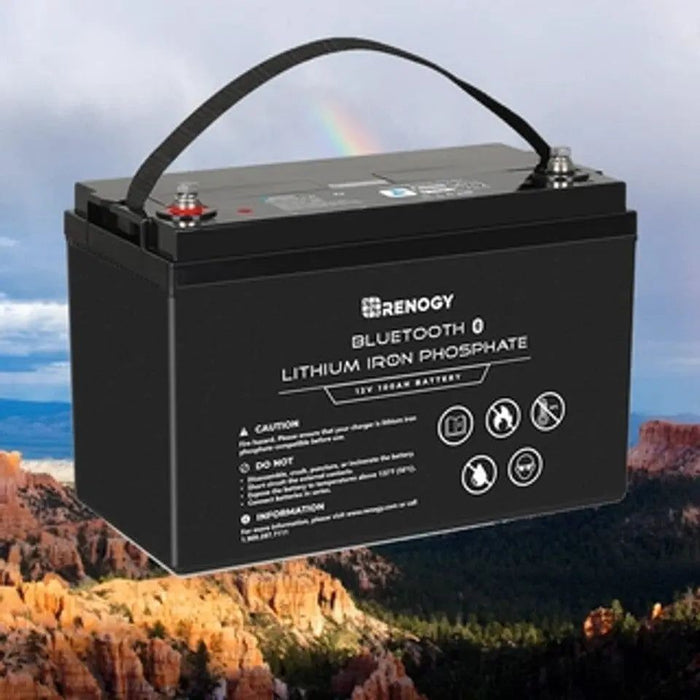 Renogy 12V 100Ah Lithium Iron Phosphate Battery with Bluetooth