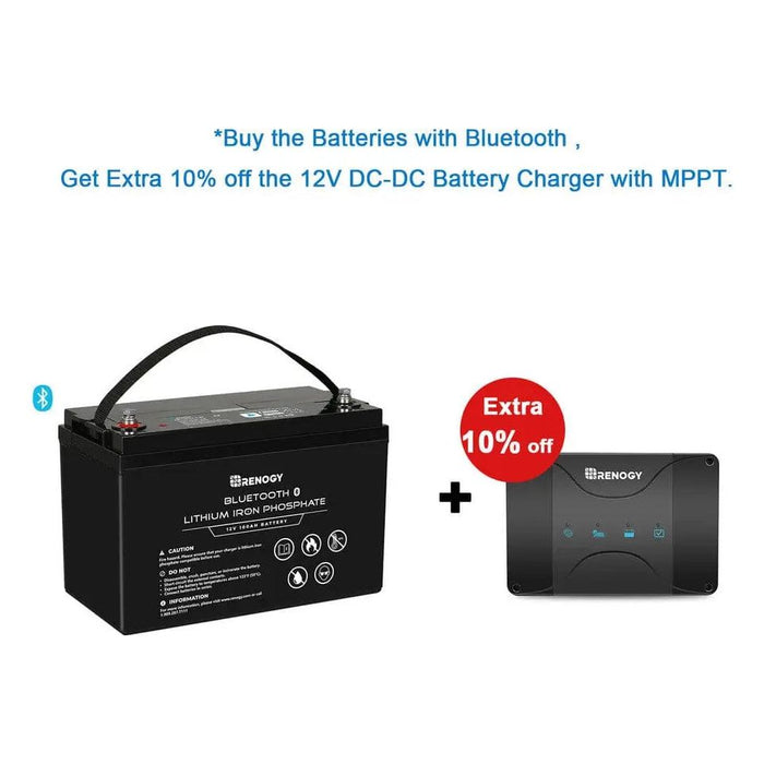 Renogy 12V 100Ah Lithium Iron Phosphate Battery with Bluetooth