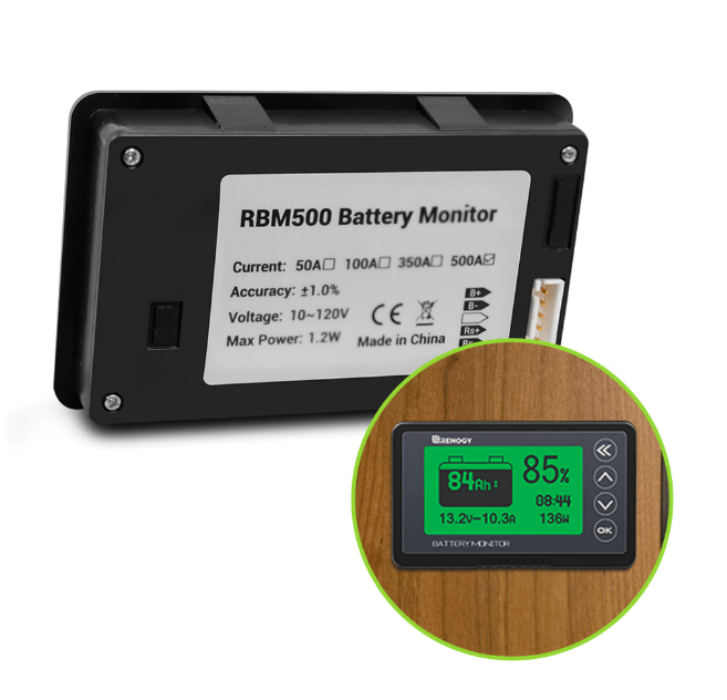 Renogy 500A Battery Monitor With Shunt RBM500