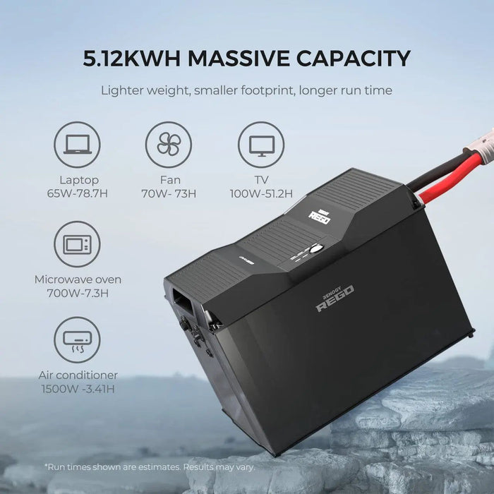 Renogy Rego 12V 400Ah Cold Weather LiFePO4 Battery