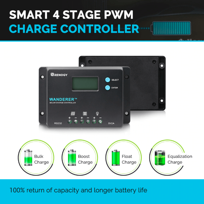 Renogy Wanderer 10A Charge Controller RNG-CTRL-WND10