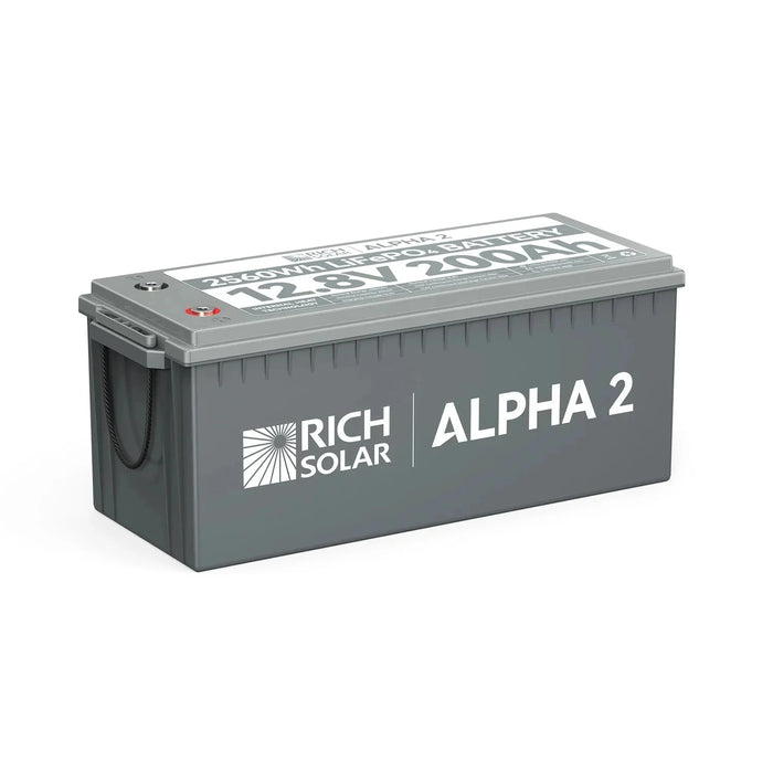 Rich Solar 12V 200Ah LiFePO4 Lithium Iron Phosphate Battery w/ Internal Heating and Bluetooth Function