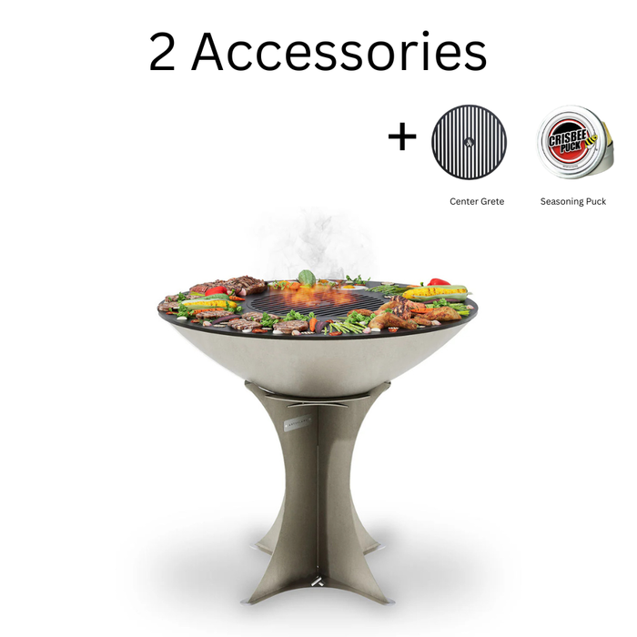 Arteflame XXL 40" Platinum Edition Stainless Flat-Top Grill with High Euro Base