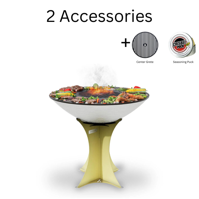 Arteflame XXL 40″ Platinum Edition Stainless Flat-Top Grill with Euro Base