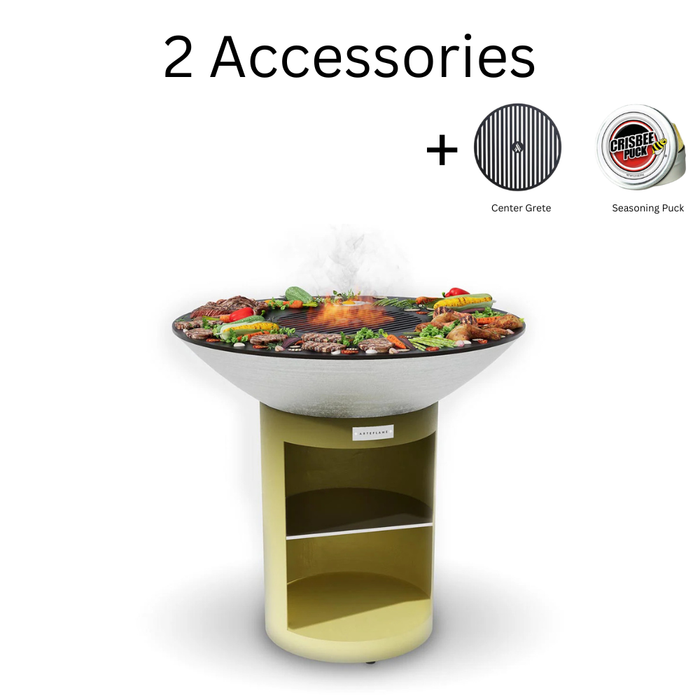 Arteflame XXL 40″ Platinum Series Stainless Flat-Top Grill with Storage Base